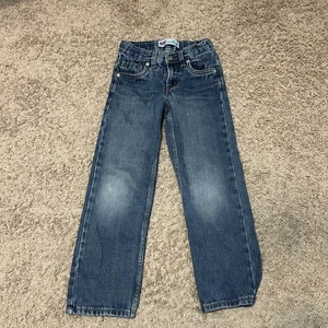 Levi's 514 Slim Straight Adjustable waist Blue Jeans Size 7 Regular 6-7 Youth - Picture 1 of 9