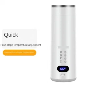 Portable Electric Kettle Thermal Cup Coffee Travel Water Boiler Temperature - Picture 1 of 8