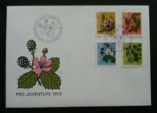 Switzerland Flower 1973 Flora Plant (stamp FDC) *clean
