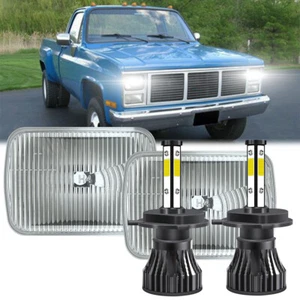 For Chevrolet K1500 K2500 K3500 1988-99 Pickup 5x7" 7x6" Led Headlight HI/Lo DRL - Bild 1 von 18