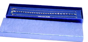 Three 7" Bracelets Box Labelled Sterling Silver Bracelets .925 - Picture 1 of 6