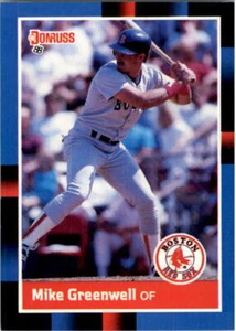 1988 Mike Greenwell Donruss Baseball Card #339 - Picture 1 of 2