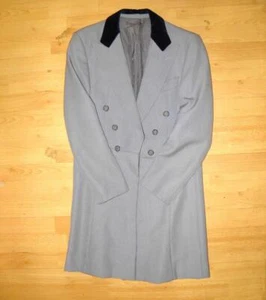 Vintage Formal / Equestrian / Military Gents Light Blue Frock Coat - 40" Chest - Picture 1 of 5