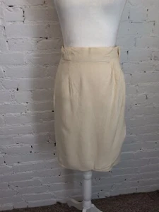 Calvin Klein Vintage 90er Mini Wickelrock beige creme Gr. 6 - Bild 1 von 9