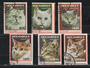 MOZAMBIQUE 1979 Very Fine Precancel NH Stamps Scott # 618-623 Cats - Picture 1 of 2