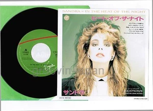SANDRA In The Heat Of The Night JAPAN  7" SINGLE RECORD 07VA-1029 P/S ARABESQUE - Picture 1 of 4