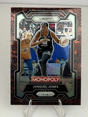 2024 Panini Prizm Monopoly WNBA #45 Jonquel Jones Red Classic Icons Liberty - Image 1 of 2
