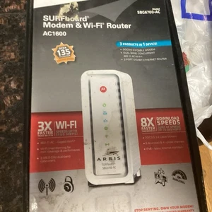 ARRIS SURFboard DOCSIS 3.0 Cable Modem AC1600 Mbps Wi-Fi Router SBG6700-AC NIB - Picture 1 of 2