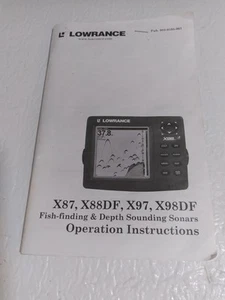 LOCALIZADOR/BUSCADOR DE PECES LOWRANCE LIBRO MANUAL DE INSTRUCCIONES X87 X88DF X97 X98DF sonar - Imagen 1 de 2