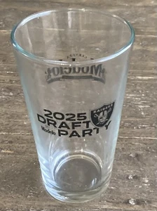 Las Vegas Raiders NFL 2025 Draft Party Modelo 16oz Beer Pint Glass From 4/24/25 - Picture 1 of 2