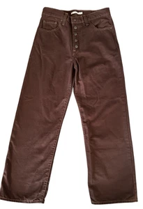 Levi’s Damen Ribcage Straight Ankle Brown Snap Fly Denim Jeans 29x27 - Bild 1 von 8