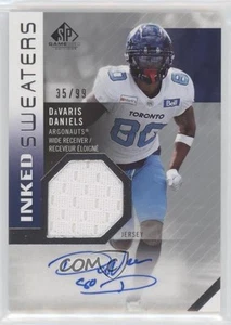 2021 SP Game Used Edition CFL Inked Sweaters /99 Davaris Daniels #IS-DD Auto - Picture 1 of 4
