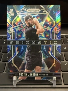2025 Prizm Liv Golf Dustin Johnson Prizmatic Blue Prizm /99 SP! 4 Aces GC - Picture 1 of 2