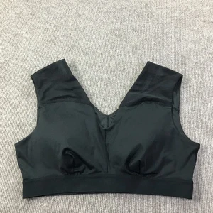 Tommie Copper Sports Bra Womens 2XL Black Copper Zinc Infused Wireless Support - Picture 1 of 9