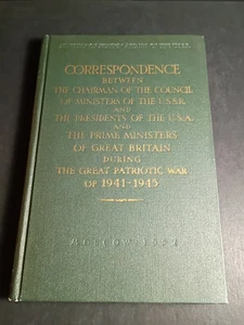 Correspondence Between USSR And USA Great Patriotic War 1941-1945 - Picture 1 of 15