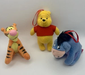 Vintage Avon Disney Plush Ornaments, Pooh, Tigger, & Eyeore Tag Date 1998 (3set) - Picture 1 of 12