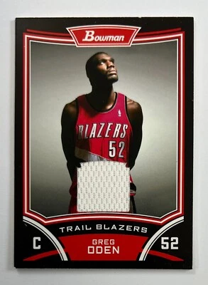 2008-09 Bowman Draft Picks & Stars #BSR-GO Greg Oden Reliquia AR86 Foto 1 de 2