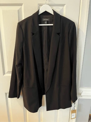 Blazer Chaqueta Halógeno Negro Estilo Esmoquin Frente Abierto Talla 1X Nuevo con Etiquetas Foto 1 de 4