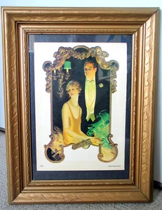 J.C. Leyendecker VTG Art Deco print in 3 wood frames: 24x18.5 or 16x13 or 21x18 - Picture 1 of 6