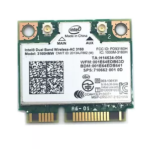 Intel Wireless-AC Dualband 3160 3160HMW Karte 802.11 a/b/g/n/ac Bluetooth 4.0 - Bild 1 von 1