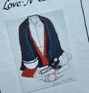 Vintage Art Ventures Love-N-Care Firefighter cross stitch pattern chart - Picture 1 of 3