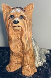 Large 26.5 cm Vintage Beswick 2377 Yorkshire Terrier Dog Graham Tongue 71/89