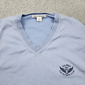Cutter & Buck Sweater Vest Mens Large Blue Golf Tennis 2012 US Open Olympic - Picture 1 of 11