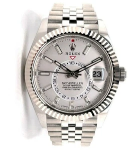 Rolex Sky-Dweller 326934 Steel White Dial Jubilee Perpetual Watch BOX/PAPER NEW - Picture 1 of 11