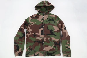 Polo Ralph Lauren Brown Camo Pony Full Zip Fleece Hoodie Jacket Boys XL 18/20 - Picture 1 of 11