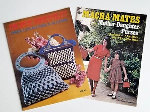 Macrame Purse Patterns - Lot of 2 Books - Purses for Women & Girls - Picture 1 of 10