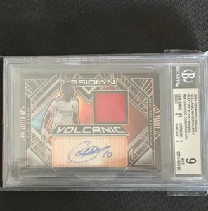 2021-2022 Panini Obsidian Camavinga Game Worn Patch Auto /15 BGS 9 - Picture 1 of 2