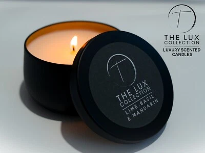 Gama de velas perfumadas 240 ml cera de soja lata ecológico vegano conjunto de regalo decoración para el hogar Foto 1 de 4