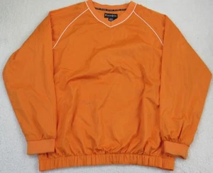 Footjoy Shirt Jacket Mens Large Windbreaker Pullover V-Neck UT Tennessee Orange - Picture 1 of 17