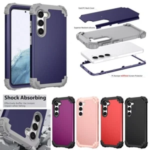 3 in 1 Shockproof Silicone Rugged Phone Case For Samsung Galaxy A16 A35 A55 A42 - Picture 1 of 53