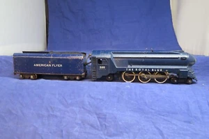 American Flyer S Gauge 350 Royal Blue Locomotive and Tender. CT - Picture 1 of 7
