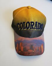 New!! Colorado Rocky Mountain Hat Denver City Skyline Yellow Hunter Tags