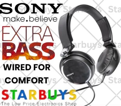 Sony MDR-XB600 Extra Bass Pliable Filaire Ear Pad Sur L'oreille Casque Stéréo - Photo 1/4