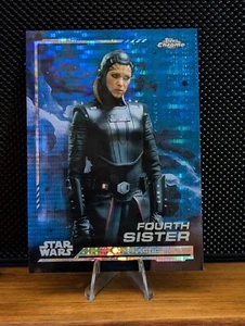 2024 Topps Chrome Star Wars #80 Quarta Sorella Blu Blaster Pulsar Rifrattore - Foto 1 di 2