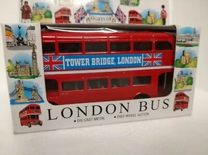 Diecast Double Decker London Bus Sights of London Samson Souvenirs NIB 1:64 - Picture 1 of 7