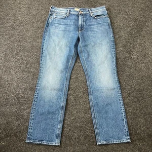 Pantalones de mezclilla para mujer MOTHER The Dazzler tiro medio pierna recta talla 31 - Imagen 1 de 13