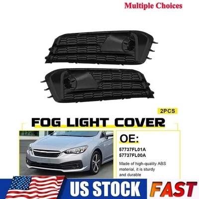 Cubierta de luz antiniebla del parachoques delantero bisel negro para Subaru Impreza 2020-2023 Foto 1 de 4