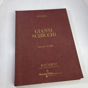 Puccini Gianni Schicchi Vocal Score HC 1975 Ricordi English & Italian - Picture 1 of 6