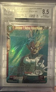 Dragon Ball Super Gioco di Carte Universo 7 Saiyan Prince Vegeta SPR-S TB1004 BGS 8,5 - Foto 1 di 3