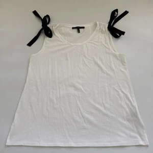 White House Black Market camicia bianca senza maniche business casual canotta grande - Foto 1 di 9