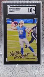 2020 Panini Chronicles #203 Justin Herbert Rookie (RC) SGC 10 - Picture 1 of 2