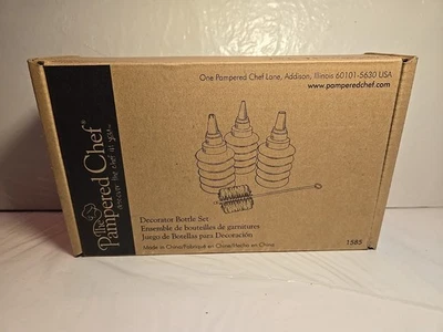 Pampered Chef Decorator Bottle Set #1585 Cake & Cookie Decorating NIB - Image 1 of 4