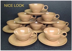 Vintage MELMAC, NICE, 16 Piece Lot, Mocha Cups & Saucers #7402, # 7403 - Picture 1 of 4
