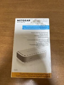 Brand New NETGEAR GS605 5-Port Gigabit Ethernet Unmanaged Switch White - Picture 1 of 2