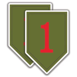 2 US ARMY 1st INFANTRY DIVISION DECAL Sticker Bogo - Picture 1 of 1