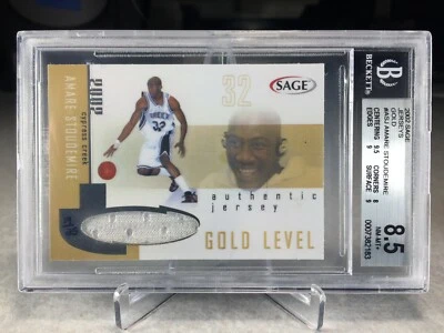 Camisetas Sage 2002 oro 19/25 Amare Stoudemire #ASJ - BGS 8,5 Foto 1 de 3